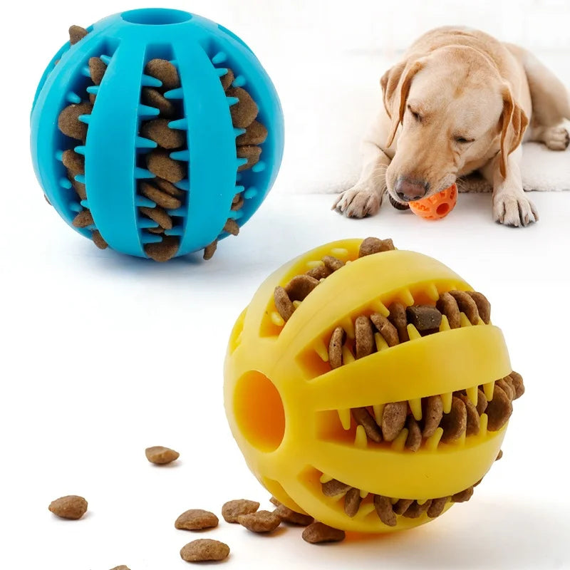 Interactive Rolling Dog Treat Ball Toy