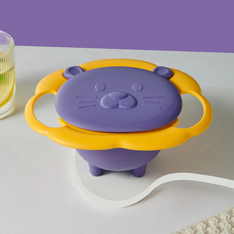 360 Rotating Spill Proof Baby Bowl